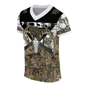 customized wake forest demon deacons antler skull camouflage hunting jersey fashion forward