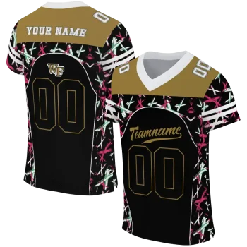 customized wake forest demon deacons brushstroke xs black jersey best selling