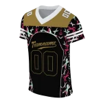customized wake forest demon deacons brushstroke xs black jersey best selling