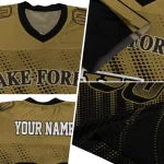 customized wake forest demon deacons halftone flow gold black jersey best selling
