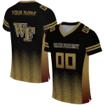 customized wake forest demon deacons halftone sweep black jersey best selling
