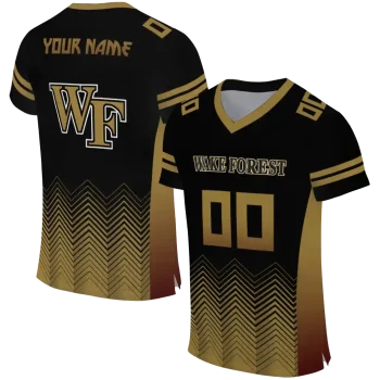 customized wake forest demon deacons halftone sweep black jersey best selling