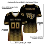 customized wake forest demon deacons halftone sweep black jersey best selling
