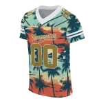 customized wake forest demon deacons horizon palm sunset jersey best selling