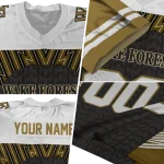 customized wake forest demon deacons tire arrows gold black white jersey best selling