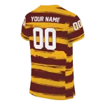 customized washington commanders art stripe burgundy jersey best selling