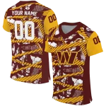 customized washington commanders camo shatter burgundy jersey best selling