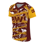 customized washington commanders camo shatter burgundy jersey best selling