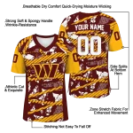 customized washington commanders camo shatter burgundy jersey best selling