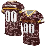customized washington commanders camouflage abstract burgundy jersey best selling