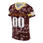 customized washington commanders camouflage abstract burgundy jersey best selling