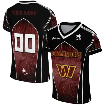 customized washington commanders halftone slant burgundy black jersey best selling
