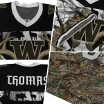 customized washington huskies antler skull camouflage hunting jersey best selling
