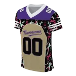 customized washington huskies brushstroke xs gold black jersey best selling
