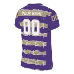 customized washington huskies layered grids purple jersey best selling