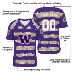 customized washington huskies layered grids purple jersey best selling