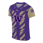 customized washington huskies stripe block purple jersey best selling
