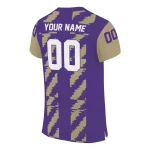 customized washington huskies stripe block purple jersey best selling