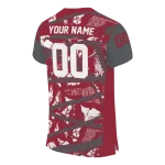 customized washington state cougars camo shatter crimson jersey best selling