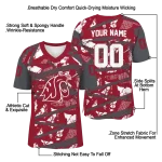 customized washington state cougars camo shatter crimson jersey best selling