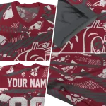 customized washington state cougars camo shatter crimson jersey best selling