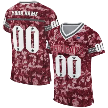 customized washington state cougars camouflage abstract crimson jersey best selling