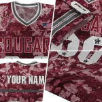 customized washington state cougars camouflage abstract crimson jersey best selling