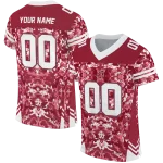 customized washington state cougars mirrored pattern crimson jersey best selling