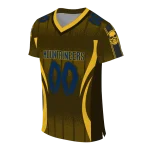 customized west virginia mountaineers dynamic dots gold jersey best selling