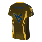customized west virginia mountaineers dynamic dots gold jersey best selling