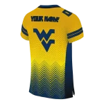 customized west virginia mountaineers halftone sweep gold black jersey best selling