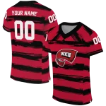 customized western kentucky hilltoppers art stripe red jersey best selling