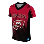 customized western kentucky hilltoppers halftone flow red black jersey best selling