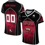 customized western kentucky hilltoppers halftone slant red black jersey best selling