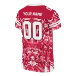 customized western kentucky hilltoppers mirrored pattern red jersey best selling