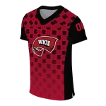 customized western kentucky hilltoppers stacked rectangle red jersey best selling