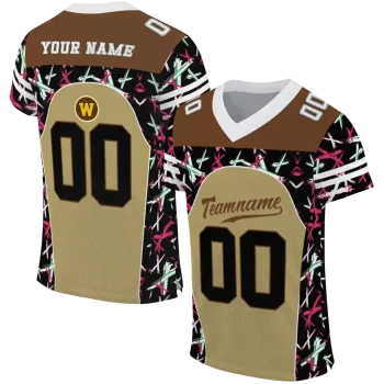customized western michigan broncos brushstroke xs gold black jersey best selling
