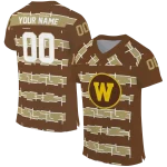 customized western michigan broncos layered grids brown jersey best selling