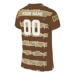 customized western michigan broncos layered grids brown jersey best selling