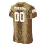 customized western michigan broncos rugged stripes brown jersey best selling