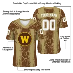 customized western michigan broncos rugged stripes brown jersey best selling