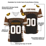 customized western michigan broncos tire arrows brown black white jersey best selling