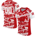 customized wisconsin badgers camo shatter red jersey best selling