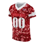 customized wisconsin badgers camouflage abstract red jersey best selling
