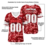 customized wisconsin badgers camouflage abstract red jersey best selling