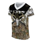 customized wyoming cowboys antler skull camouflage hunting jersey best selling
