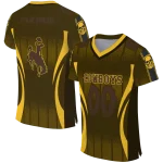 customized wyoming cowboys dynamic dots gold jersey best selling