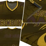 customized wyoming cowboys dynamic dots gold jersey best selling