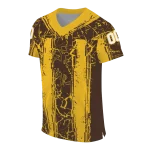 customized wyoming cowboys rugged stripes brown jersey best selling