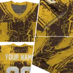 customized wyoming cowboys rugged stripes brown jersey best selling